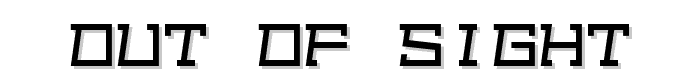 Out of sight font